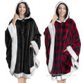 Wearable Blanket Custom sherpa wearable Sweatshirt Hooded Blanket with pocket Supplier